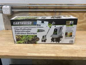 lot 30 image: EARTHWISE 7.5 in. 2.5 Amp Electric Corded Garden Cultivator