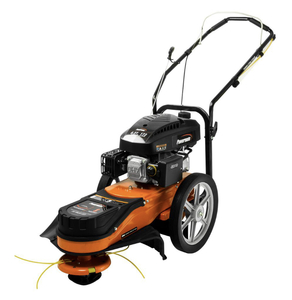 lot 47 image: POWERMATE 22 in. 173cc Gas Walk-Behind Field String Trimmer Mower with Adjustable Trimmer Head