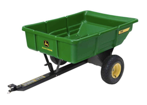 lot 51 image: JOHN DEERE 450 lb. 7 cu. ft. Tow-Behind Poly Utility Cart