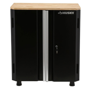 lot 75 image: HUSKY 32.8 in. H x 28 in. W x 18 in. D 2-Door Steel Garage Base Cabinet