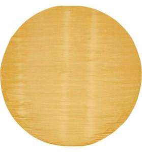 lot 89 image: UNIQUE LOOM 8 ft. Round Area Rug in Solid Gold