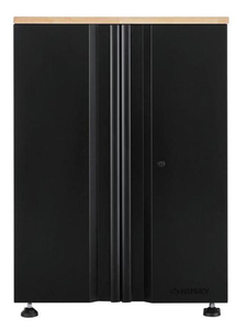 lot 96 image: HUSKY Heavy Duty Welded 28 in. W x 33 in. H x 21.5 in. D 20-Gauge Free Standing 2-Door Steel Garage Base Cabinet