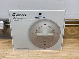 lot 101 image: KOBOT Cyclone Series Robot Vacuum for Pet Hairs, Area Rugs and Carpets in Champagne
