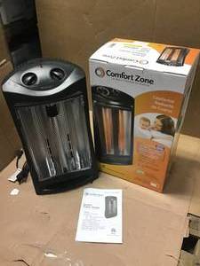 1500-Watt Electric Quartz Infrared Radiant Tower Heater by Comfort Zone in good condition