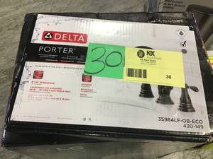 Porter 8 in. Widespread 2-Handle Bathroom Faucet in Oil Rubbed Bronze by Delta&nbsp in good condition