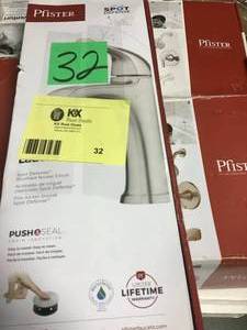 Ladera Single-Hole Single-Handle Bathroom Faucet in Spot Defense Brushed Nickel by Pfister&nbsp in good condition