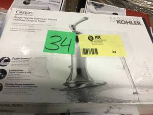 Elliston Single Hole Single-Handle Bathroom Faucet in Polished Chrome by KOHLER&nbsp in good condition
