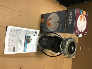 MOEN Lite Series 13 HP Continuous Feed Garbage Disposal with Power Cord and Universal Mount&nbspin good condition