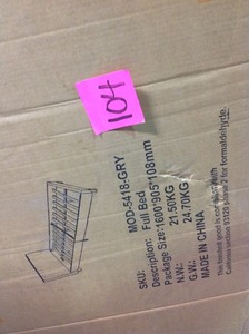 Modway Anya Queen Bed Frame in Grey in good condition