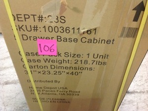 Heavy Duty Welded 28 in. W x 32 in. H x 21.5 in. D Steel Garage 5-Drawer Base Cabinet by Husky not used