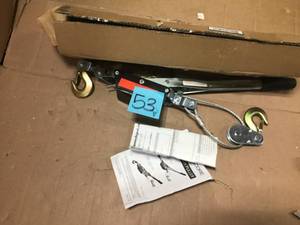 lot 53 image: NATI LLC Steel Core 2 Ton Cable Winch Puller  in good condition