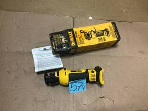 lot 57 image: 20-Volt MAX Lithium-Ion Cordless Drywall Cut-Out Tool (Tool-Only) by DEWALT  in good condition