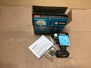 lot 63 image: 18-Volt LXT Lithium-Ion Sub-Compact Brushless Cordless Impact Driver (Tool Only) by Makita in good condition