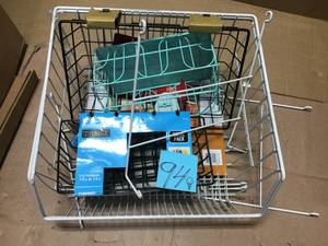 lot 94 image: ClosetMaid 1088 Stack or Mount Storage Basket  in good condition