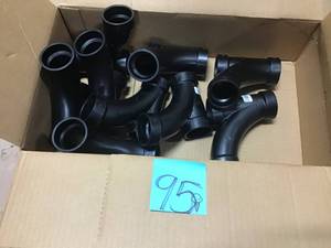 lot 95 image: 1-12 in. ABS DWV Hub x Hub x Hub Long-Radius Sanitary Tee  in good condition