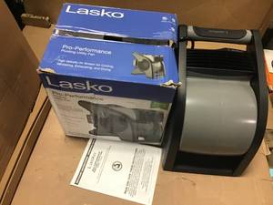 lot 97 image: Pro-Performance Pivoting Utility Fan by Lasko  in good condition
