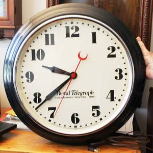 lot 3 image: Postal telegraph Wall Clock
