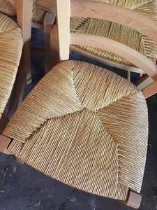 lot 1 image: Four Wooden Kitchen Chairs
