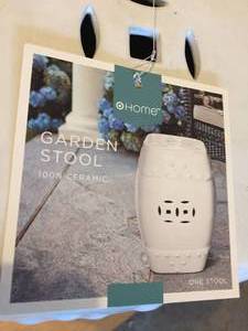 lot 5 image: Ceramic Garden Stool