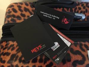 lot 6 image: Heys Three Piece Locking Luggage Set (NEW)