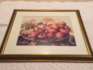 lot 85 image: Framed Art Lot - Fruit Bowls