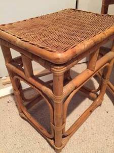 lot 87 image: Two Wicker Tables