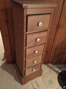 lot 89 image: Five Drawer Wooden Storage Piece
