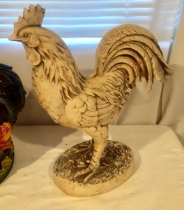 lot 162 image: Lot of 2 Roosters- One of which is a Cookie Jar