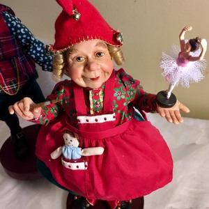 lot 108 image: Three Elves from Santas Workshop