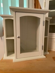 lot 47 image: Home Decor Lot and Decorative Shelf Cabinet