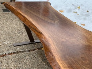 lot 5 image: Handcrafted Black Walnut Coffee Table