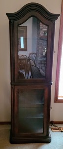 lot 6 image: Dark Wood Display Cabinet
