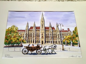lot 15 image: Two Scenic Watercolors