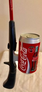 lot 40 image: Coca-Cola Fishing Pole with Lures and Bobbers