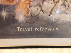 lot 110 image: Coca-Cola Travel Refreshed Framed Print