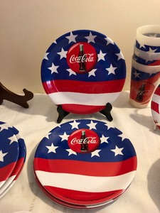 lot 124 image: Coca-Cola Plastic Dishes