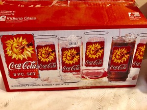 lot 135 image: 2 Boxes of New Coca-Cola Glasses