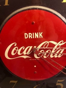 lot 161 image: Vintage Coca-Cola Clock