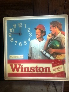 lot 172 image: Winston Clock- Lighted Clock