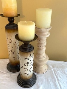 Beautiful 3 Piece Set of Candle Holders