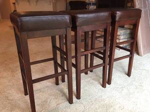 Three Pottery Barn Bar Stools