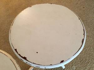 Two Round Tables- Shabby Chic Style