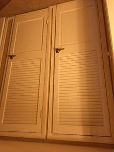Three Ornate Shutter Style Interior Doors