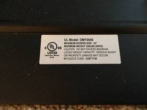 Toshiba Regza TV and Wall Mount