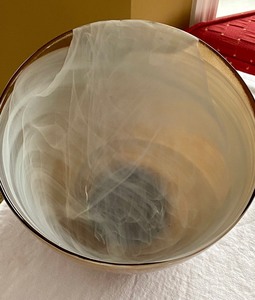 Art Glass Style Serving Bowl
