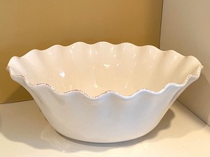 Beautiful Serving Bowls with Fluted Edges