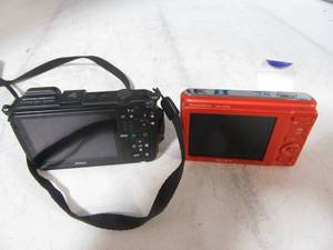 lot 30 image: Lot of 2 Digital Cameras Sony Steadyshot  DSC-S2100 Nikon Coolpix AW100