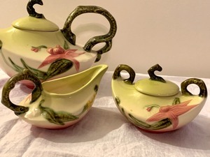 lot 1 image: Vintage Hull (Woodland Design)  Teapot, Cream  and Sugar