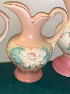 lot 23 image: Five Pieces of Hull Pottery Pitchers