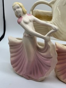 lot 69 image: Three Vintage Figural Pottery Planters